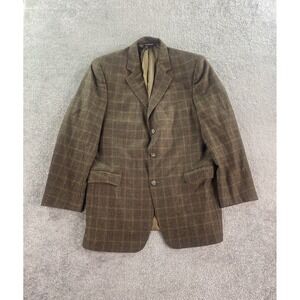 Jack Victor Suit Jacket 42 L Taupe Wool Loro Piana Italy Zelander Luxury Sport